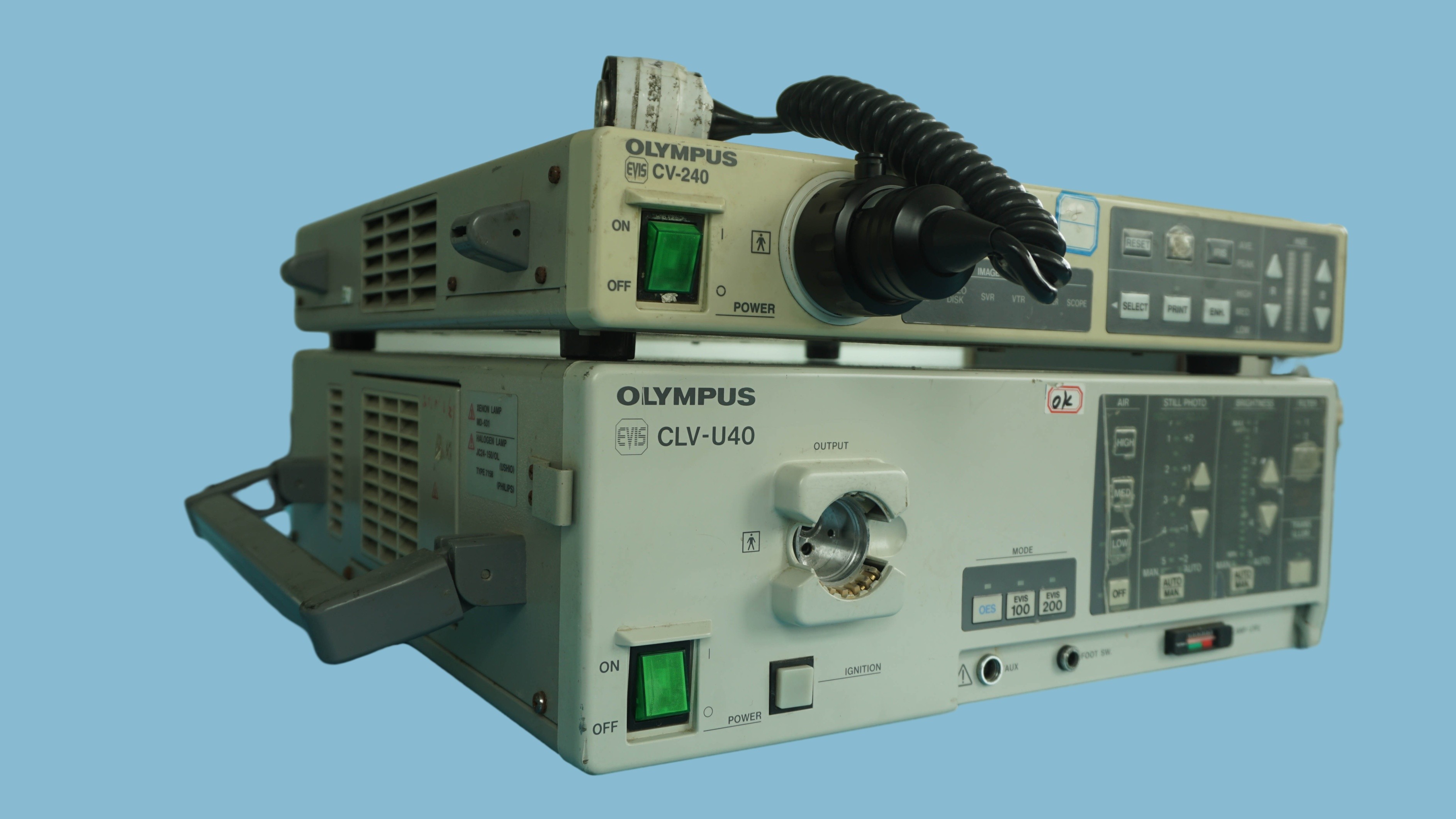 Light Source And Processor CV-240 Video Processor And CLV-240 Xenon Endoscopy Light Source